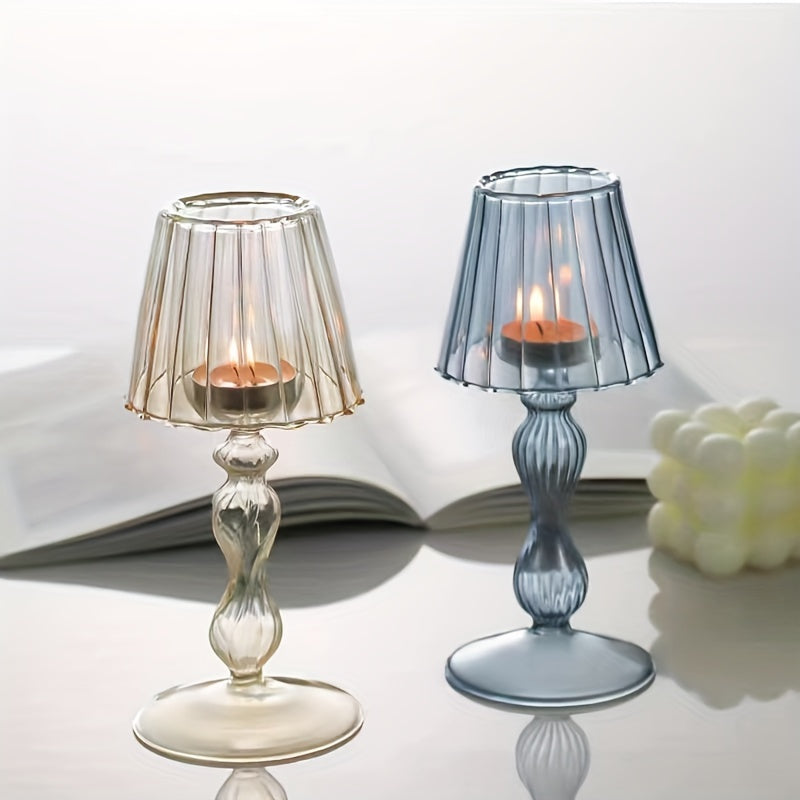 Vitresca - Luxury Glass Table Lamp & Candle Holder