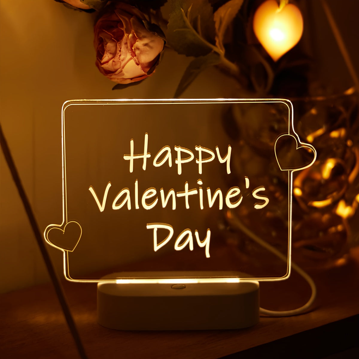 Emoura - 3D Heart-Shaped LED Lamp for a Romantic Atmosphere