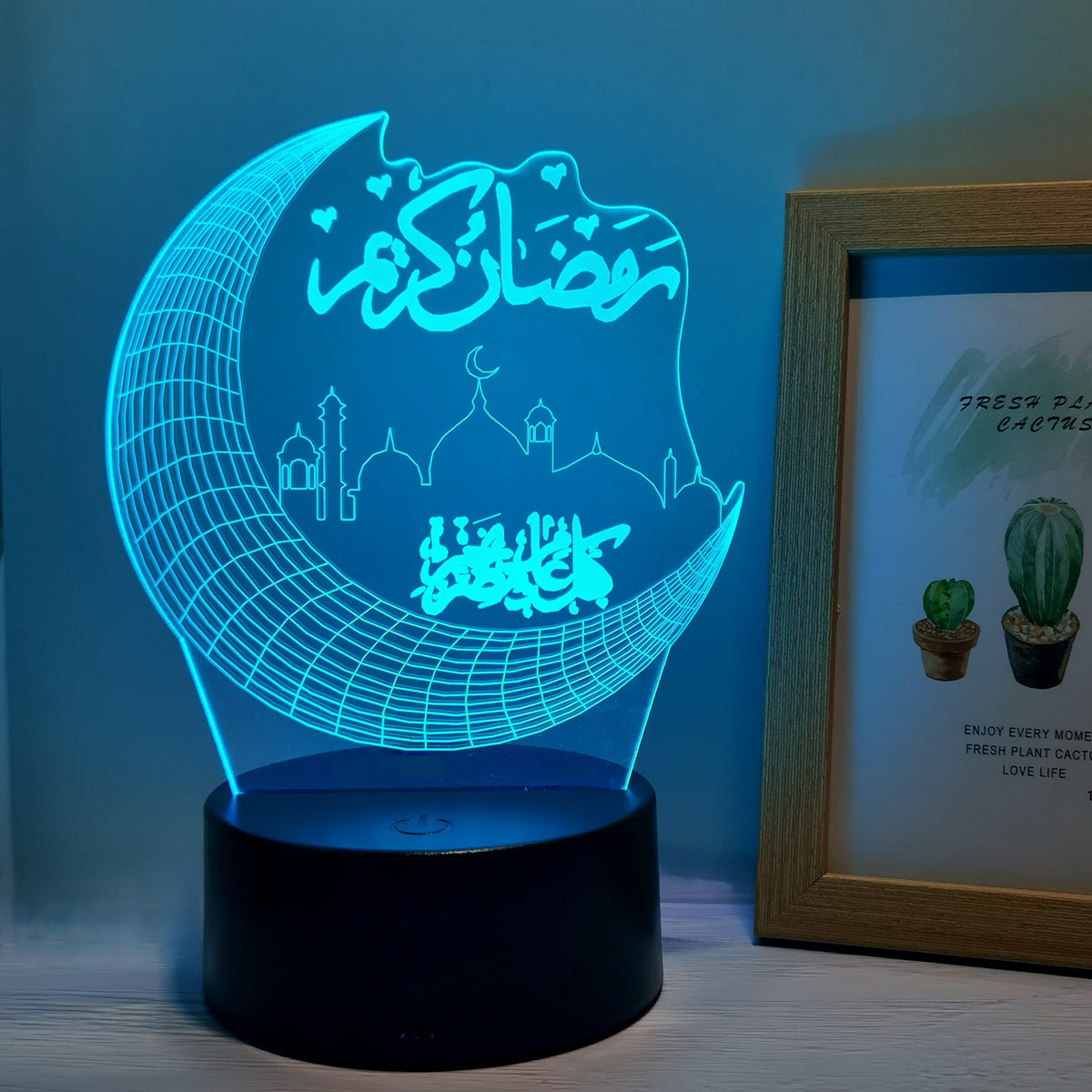 MoonPalace - 3D Touch Moon Lamp with 7 Colors for Magical Ambience
