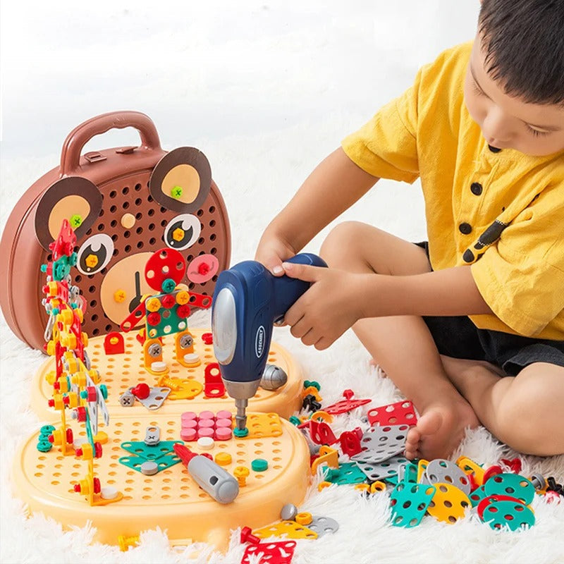 ToolMaster Kids – Boîte Outils Créative Mini-Perceuse