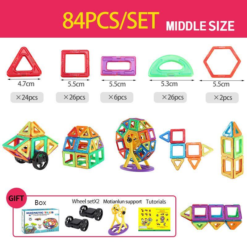 MagneticBlocks - Educational Magnetic Building Set for Kids