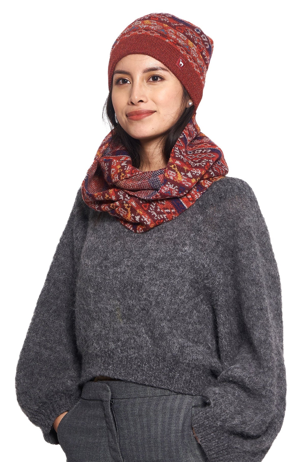 AlpacaFit - Premium Jacquard Knit Wool Beanie