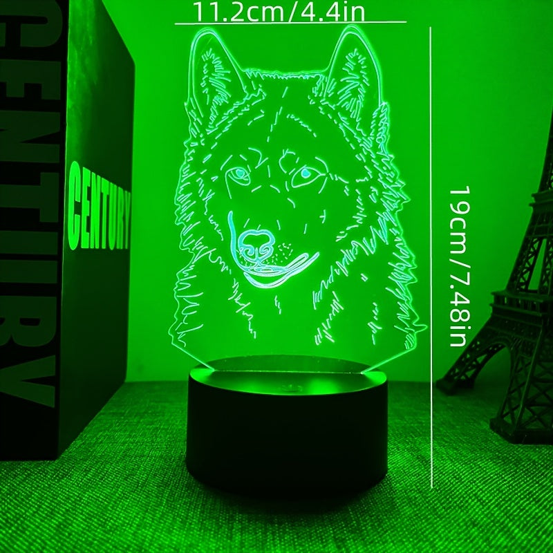 WolfLicht - 3D Wolf Ambient Lamp with Touch Control