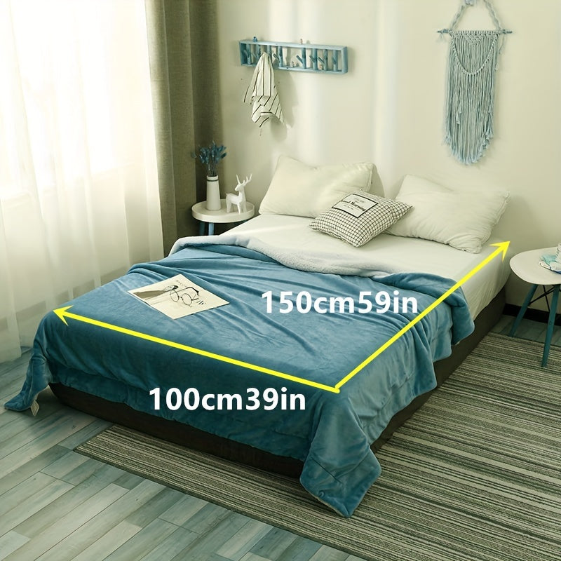 LuxeFlannel - Reversible Sherpa Throw Blanket for Ultimate Comfort