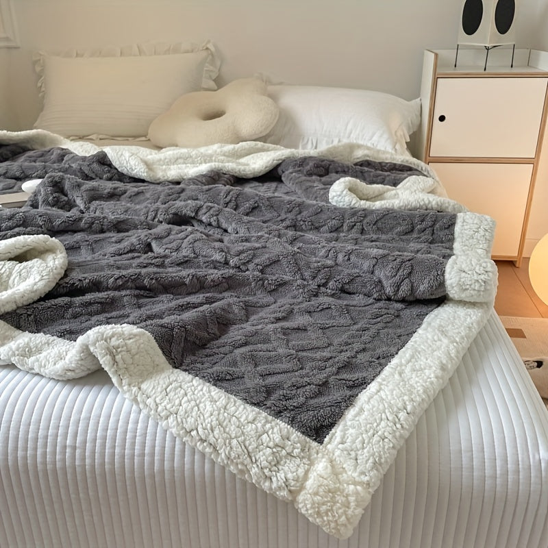 HearthWeave - Reversible Fleece Throw Blanket for Cozy Comfort