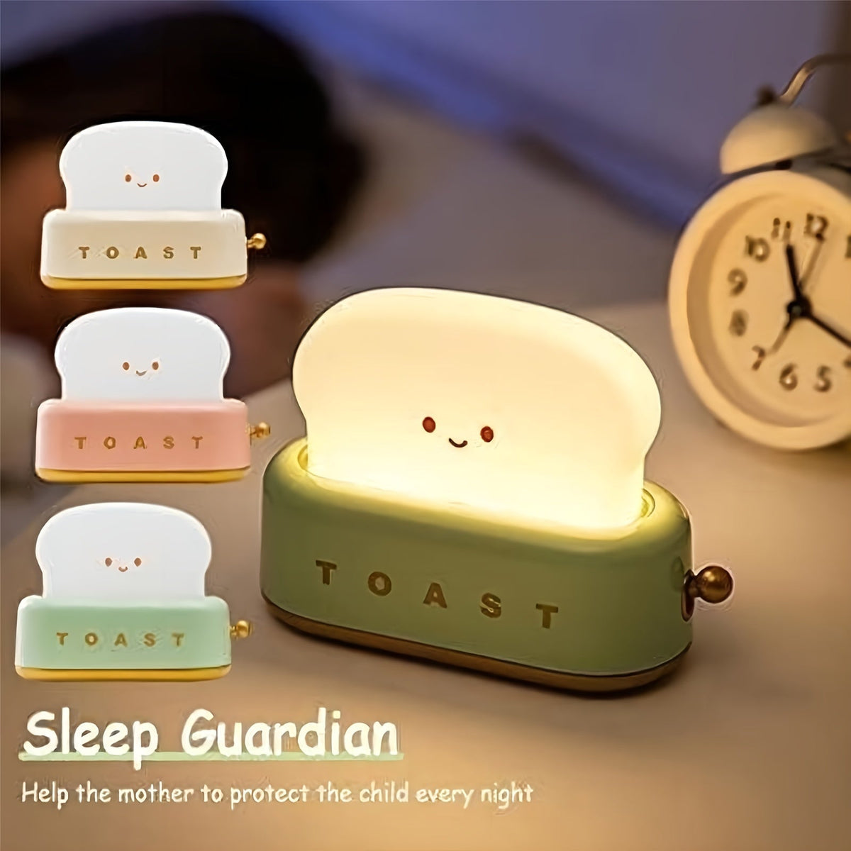 LumiToast - USB LED Toaster-Shaped Table Lamp