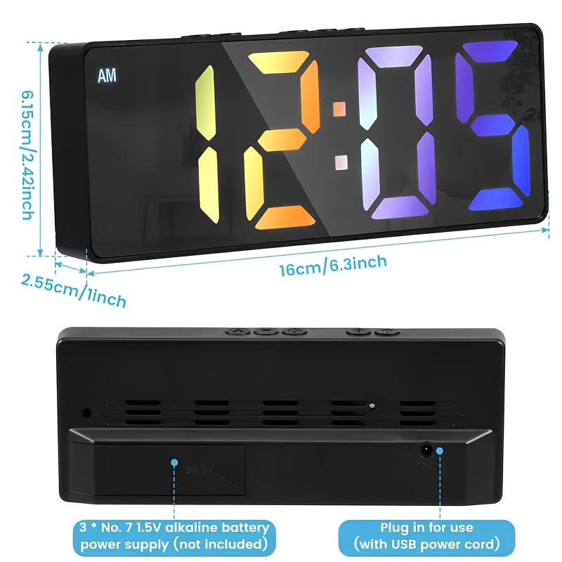 Chronara Clock - LED Digital Alarm Clock with Date Display