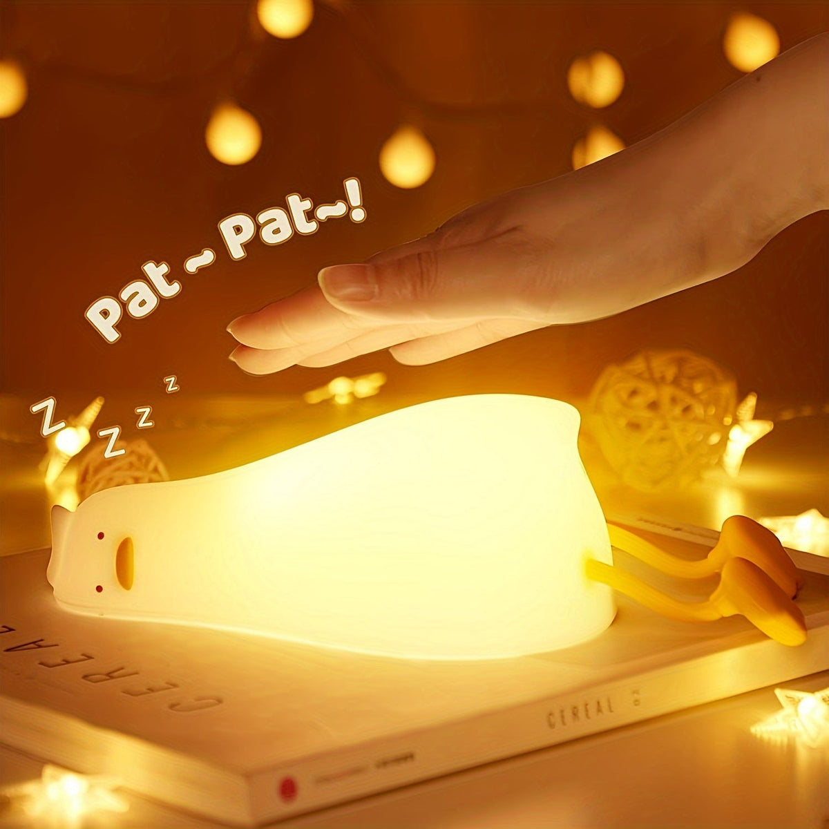 Eznook Lamp - Soft Silicone LED Duck Night Light