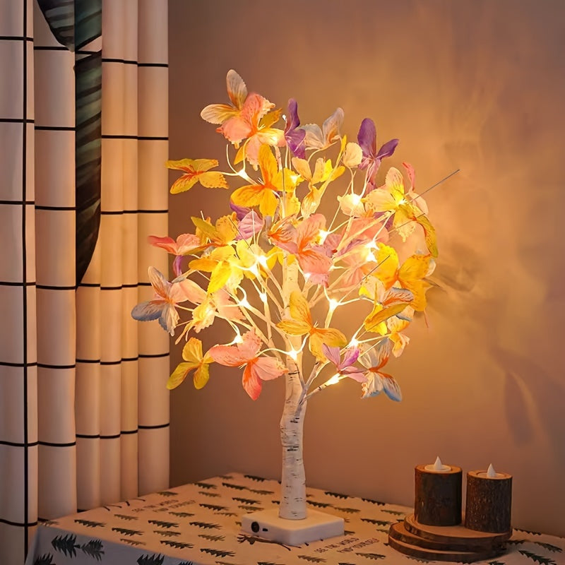 GlowBirch - Decorative Birch & Butterfly LED Lamp