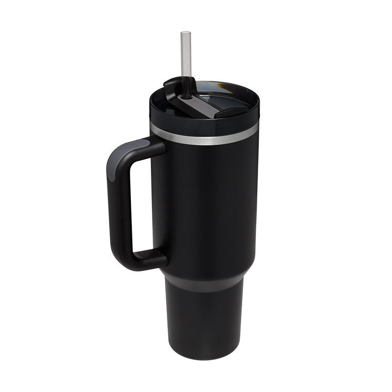 Ukrisp - Elegant Insulated Water Bottle with Handle and Straw