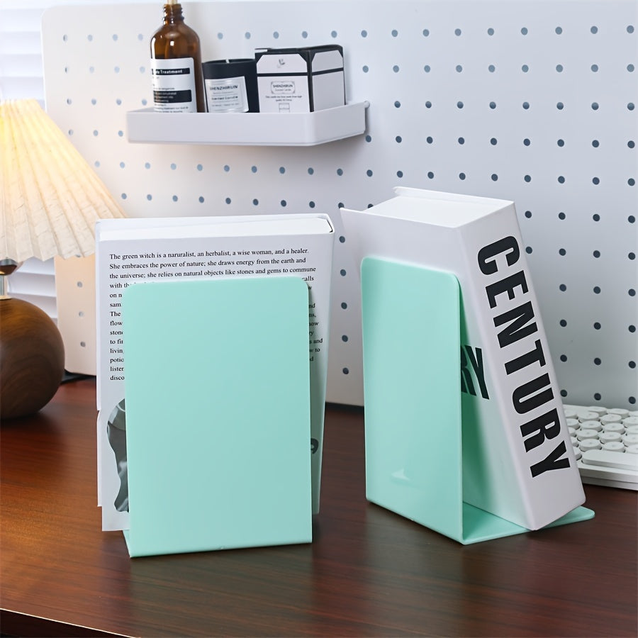 ClearStand - Elegant Clear Bookends, Set of 2