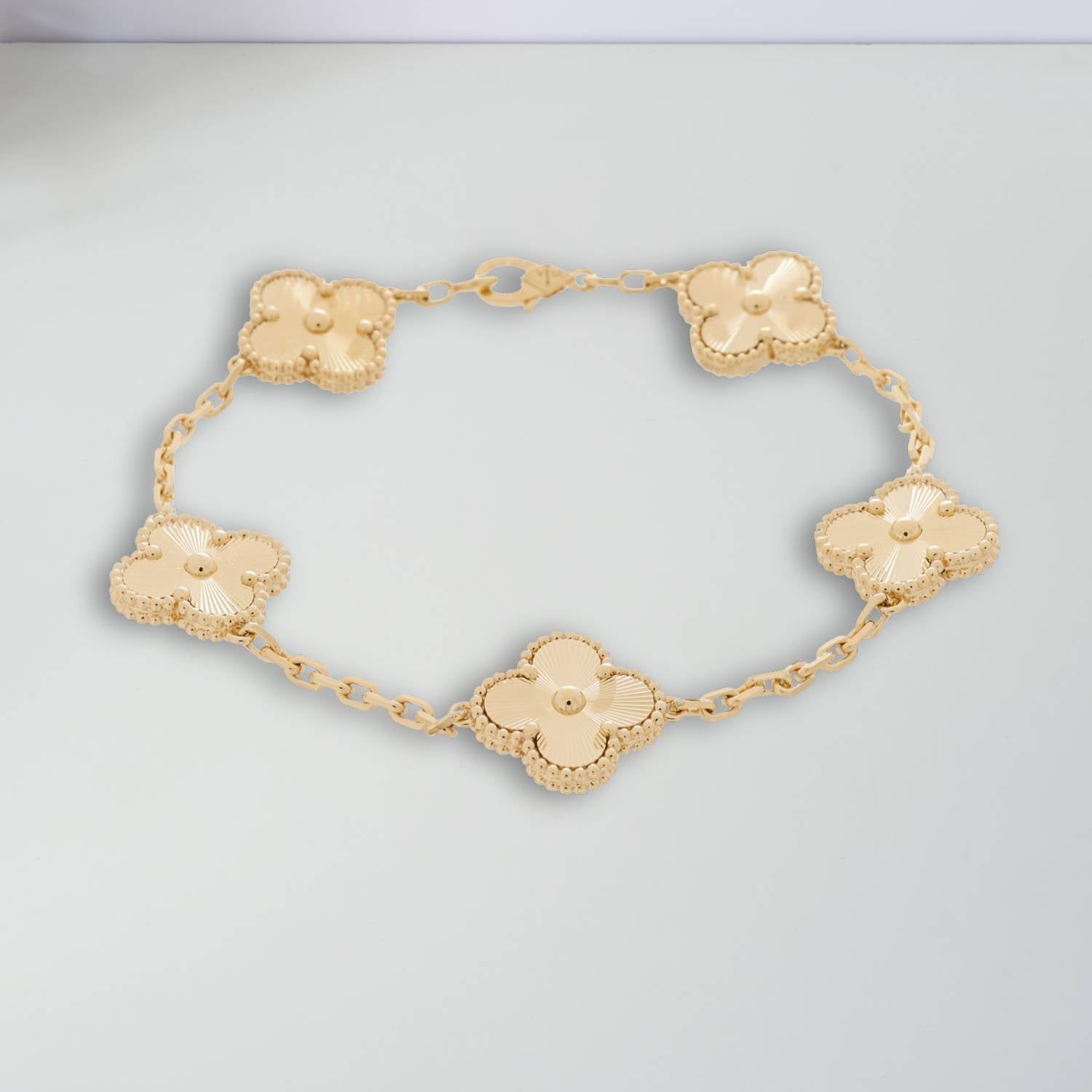 GoldenClove - Set trèfle or collier et bracelet