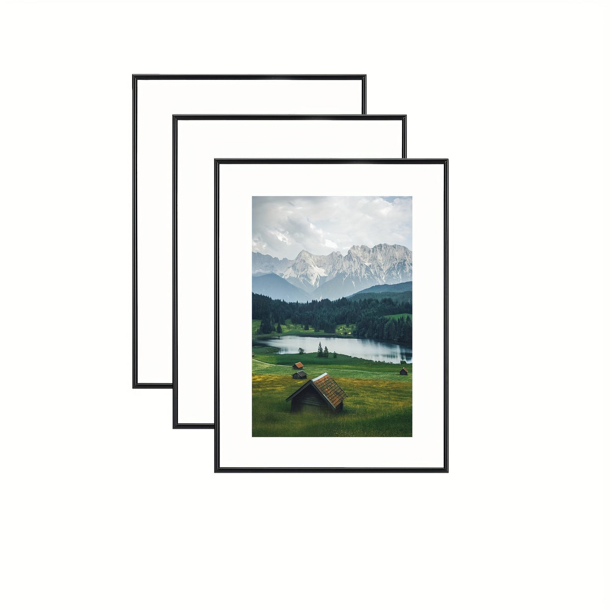 FrameSet - Set of 3 Elegant Photo Frames for Wall and Table