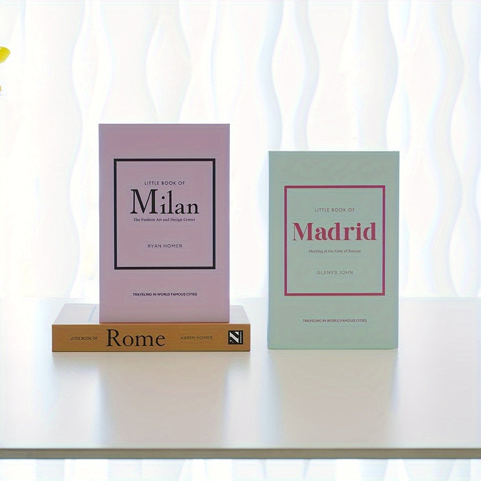 ChicBooks - Elegant Bookends with Classic Faux Books