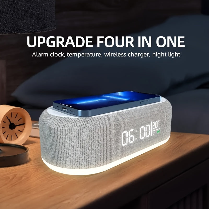 DigiClock - Smart Alarm Clock with Wireless Charger and Night Light