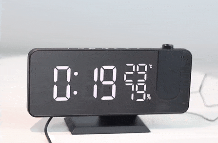 Astronatic Horloge - Écran LED Projecteur 180°