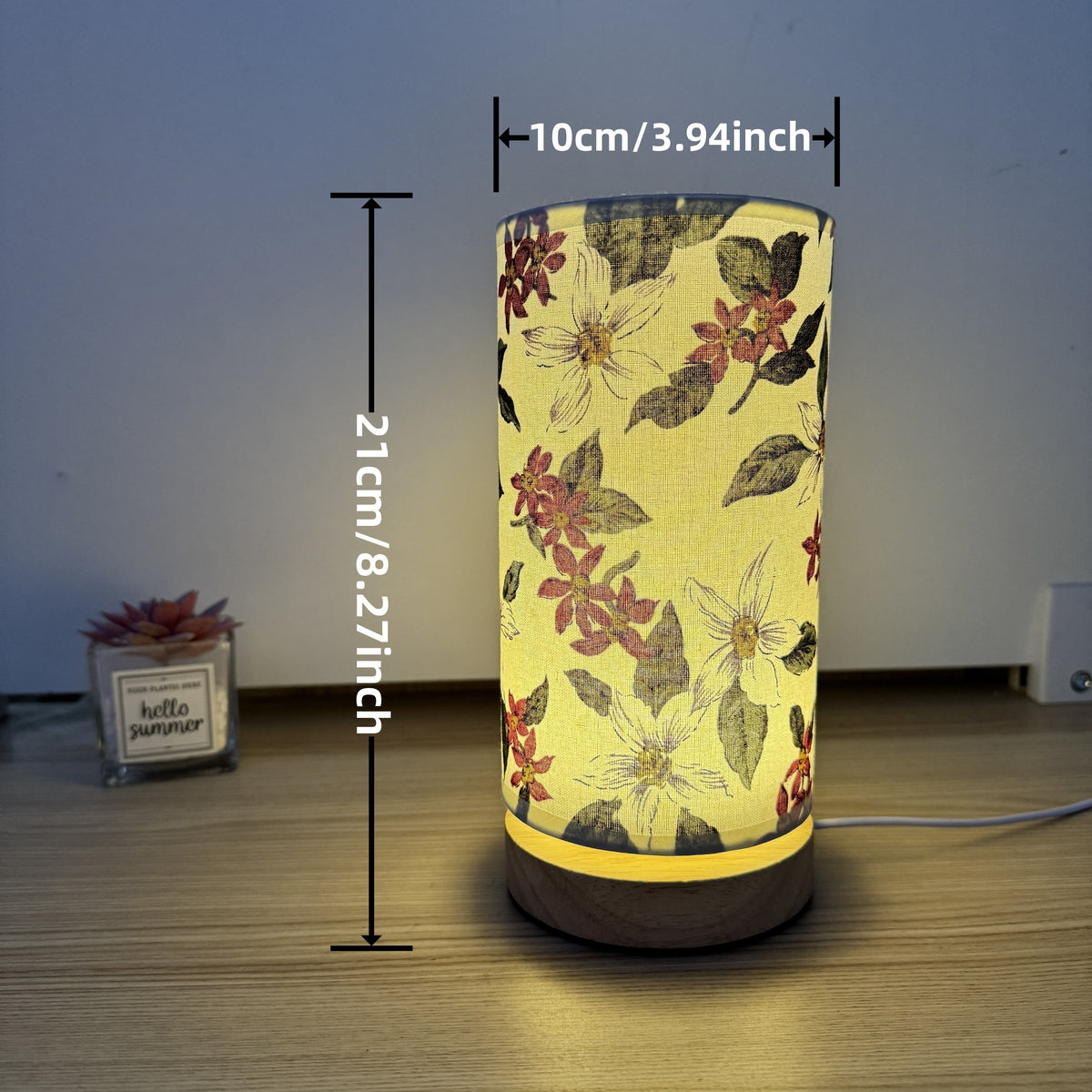 Curwood - Wooden LED Table Lamp with Creative Design