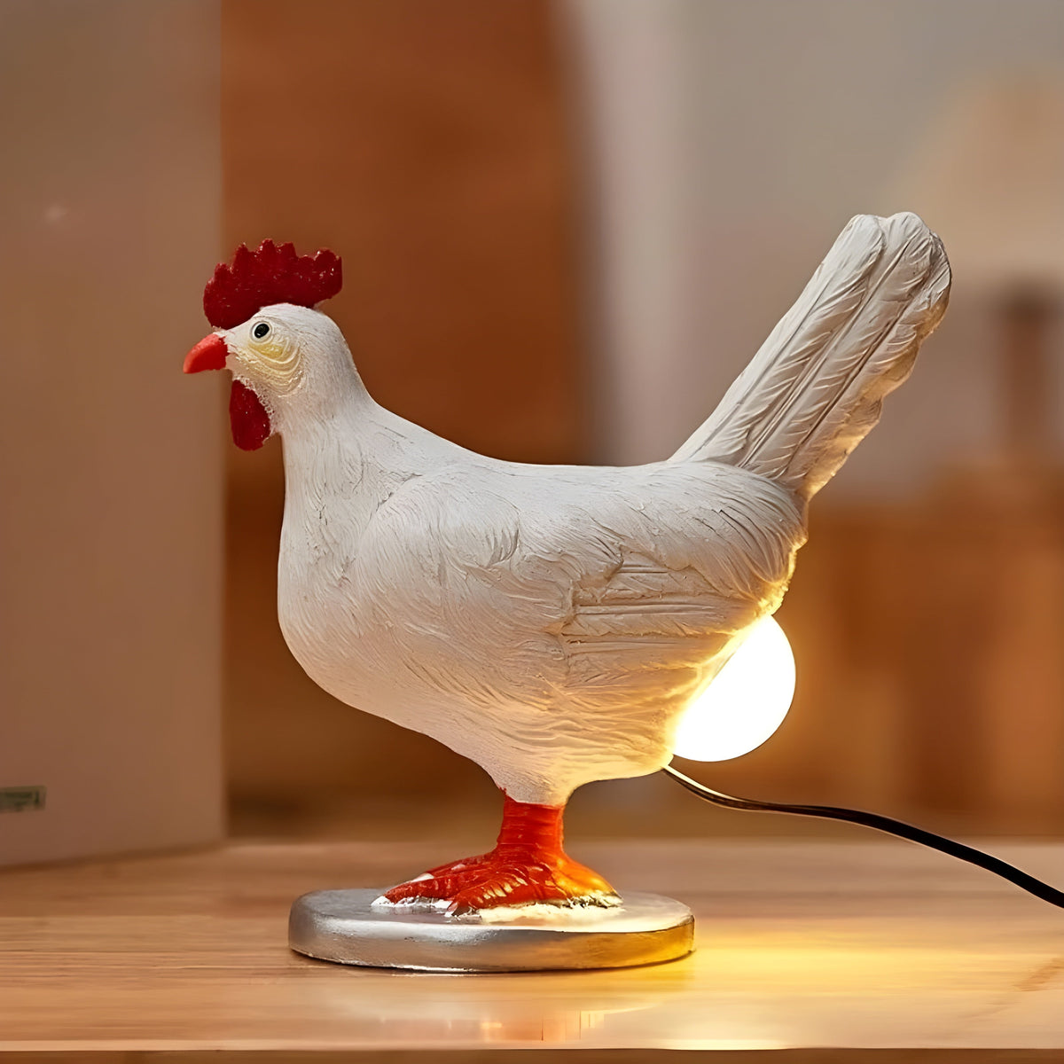 Gallihatch - Chicken-Shaped Warm LED Table Lamp