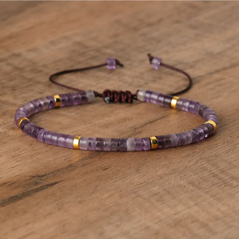 Seraphina - Bracelet tressé en pierres naturelles 2,4 mm