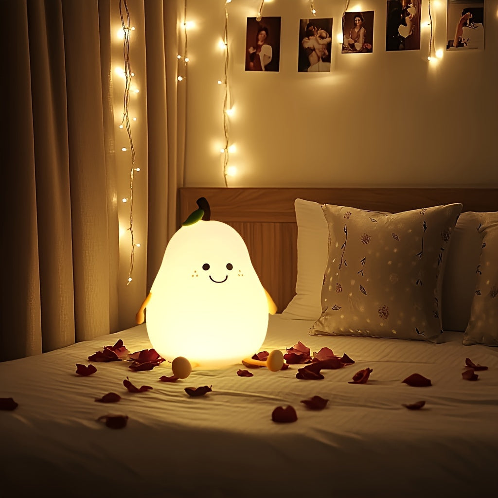 PearGlow Lamp - Rechargeable Dimmable USB LED Lamp