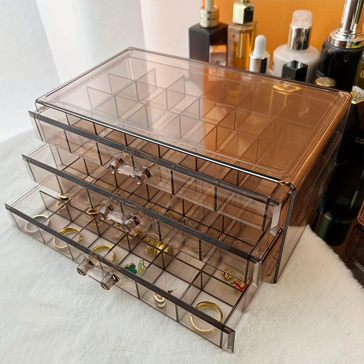 EleganceBox - Elegant Jewelry Box with 72 Compartments