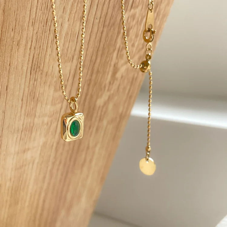 Celeste - Collier en pierre précieuse vintage, 4 variantes
