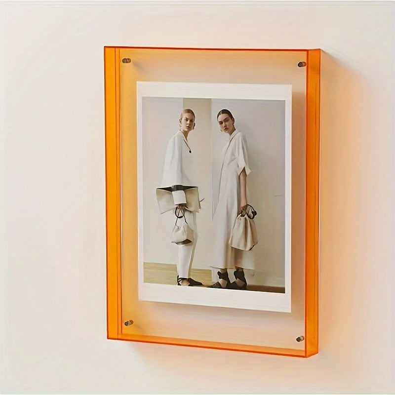 VividFrame - Transparent Colored Photo Frame for Wall & Table