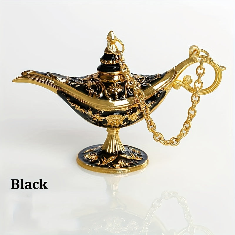 AladdinWish Lamp - Vintage Metal Oil Lamp for Oriental Decor