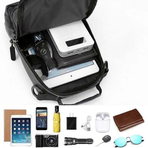 SecureNylon – Sac Imperméable Anti-Vol Bandoulière