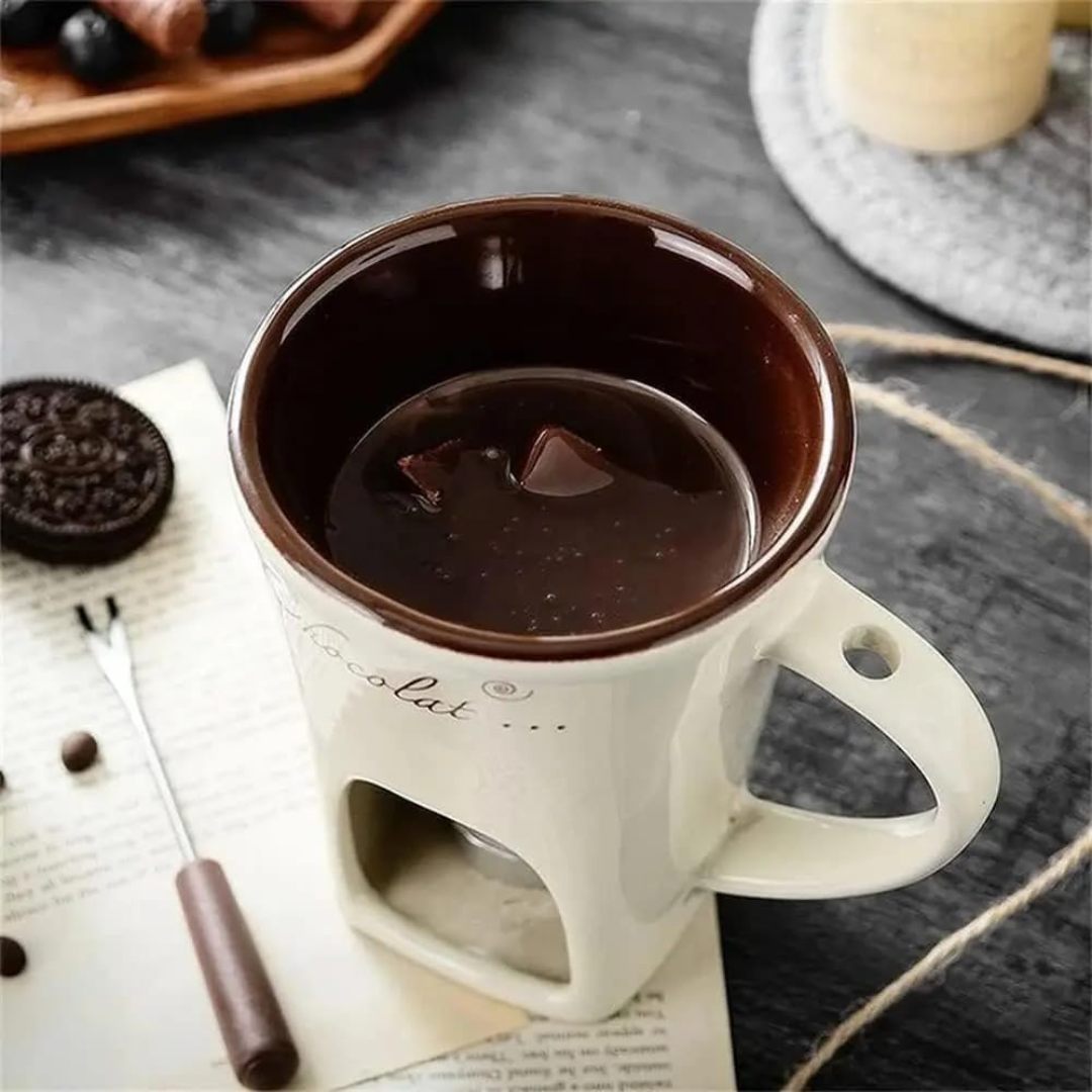 ChocoFondue - Bol Élégant pour Chocolat et Fromage Fondus
