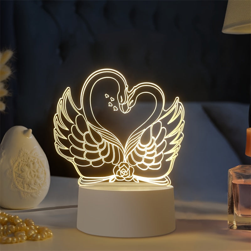 SwaneLume - 3D Swan LED USB Table Lamp
