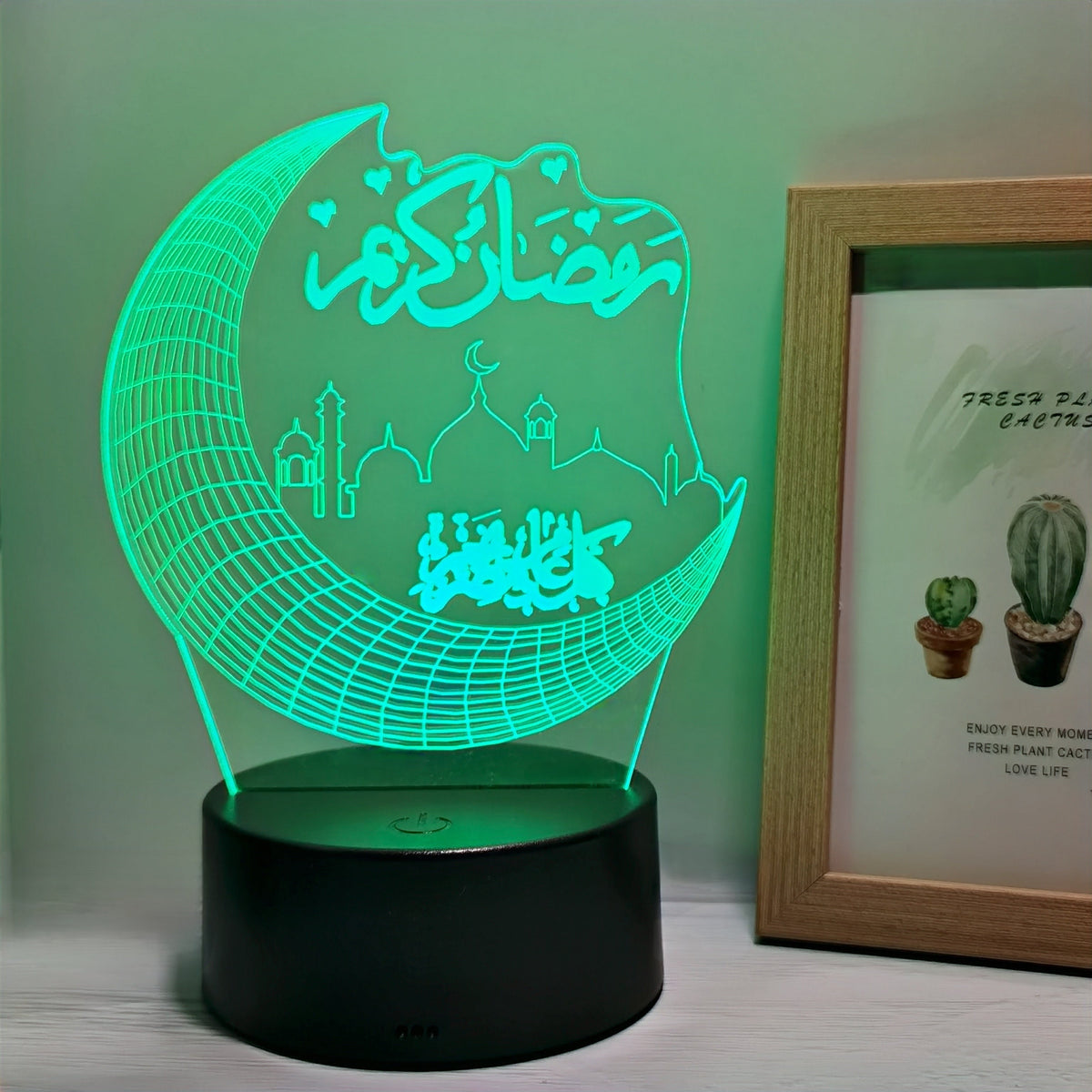 MoonPalace - 3D Touch Moon Lamp with 7 Colors for Magical Ambience
