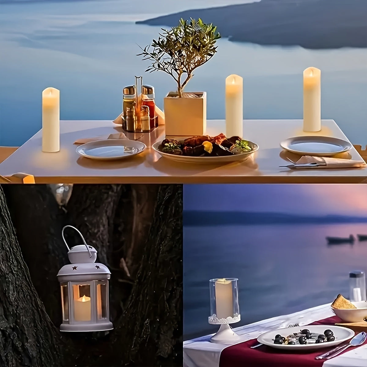FlameFree - Waterproof LED Candle Set with Remote Control and Timer