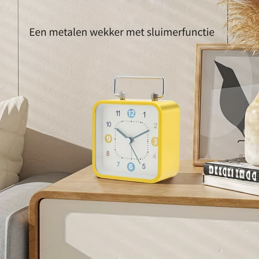 TimeCube - Square Digital Alarm Clock with Night Light and Snooze