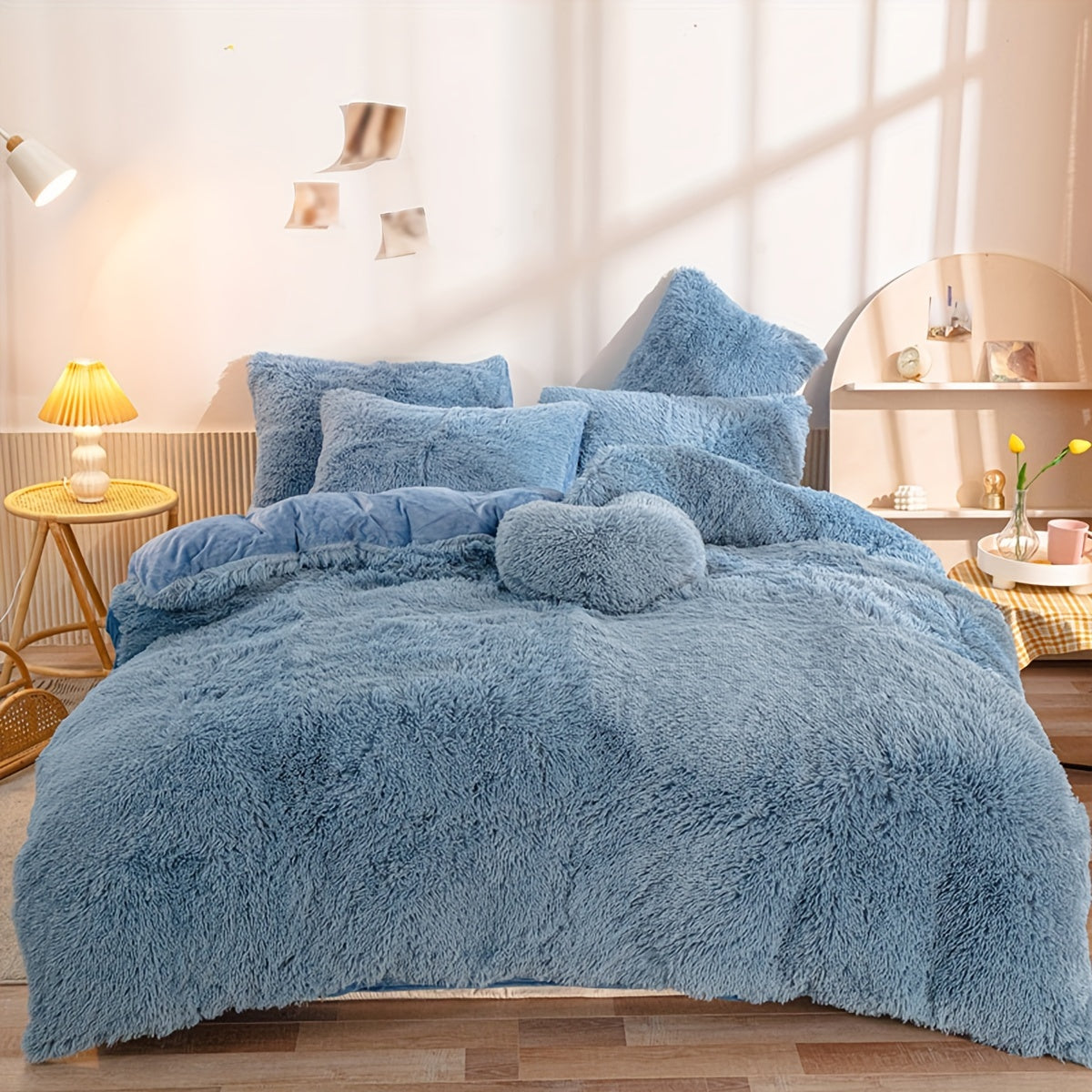 IndulgeNest - Ultra Soft Plush Duvet Cover Set with Zip Closure