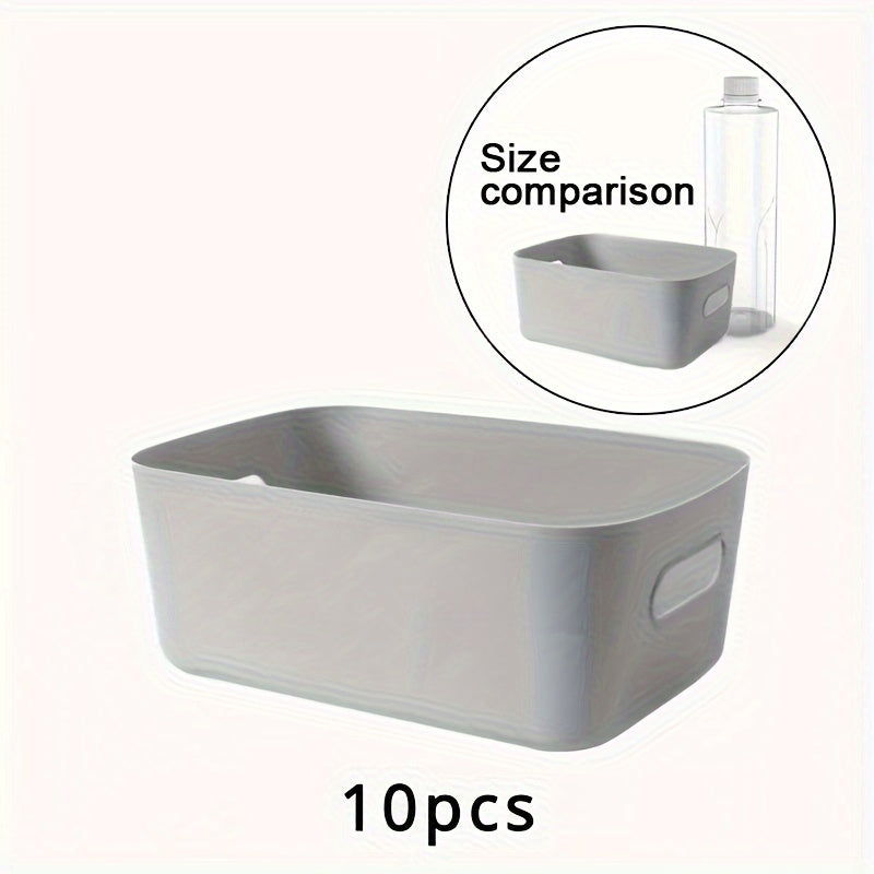 OrganiseerGemak - Set of 10 Wall-Mounted Storage Boxes for Cosmetics and Snacks