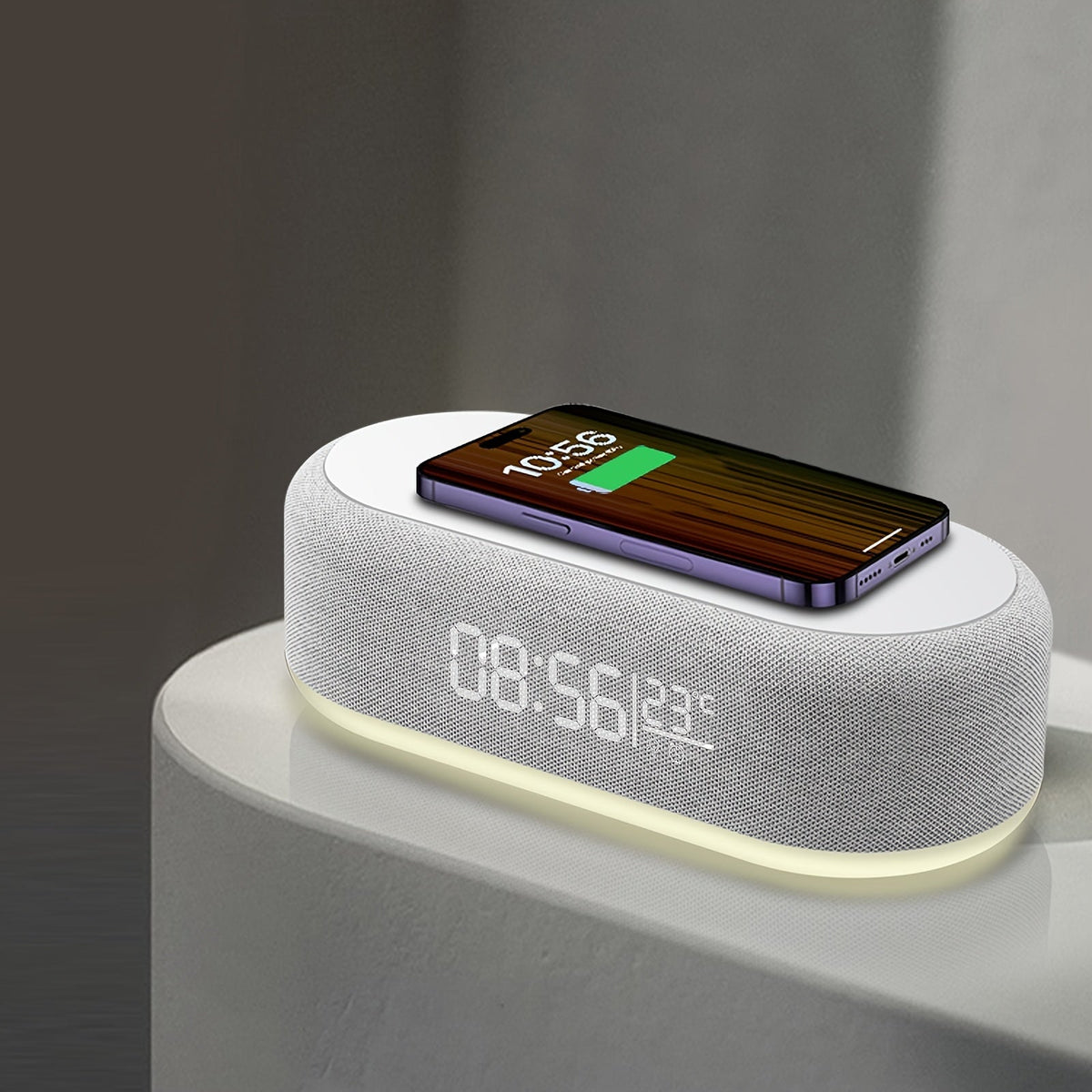 DigiClock - Smart Alarm Clock with Wireless Charger and Night Light