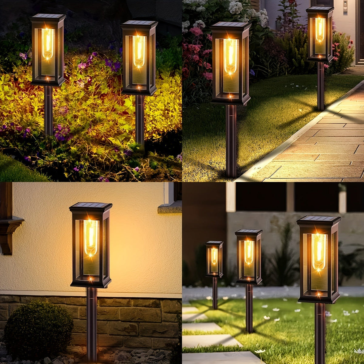 SolarLux - Solar Garden Lights Set of 4 IP44