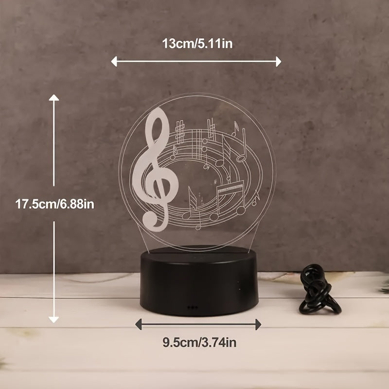 MusicGlow Lamp - Modern Acrylic USB Table Lamp
