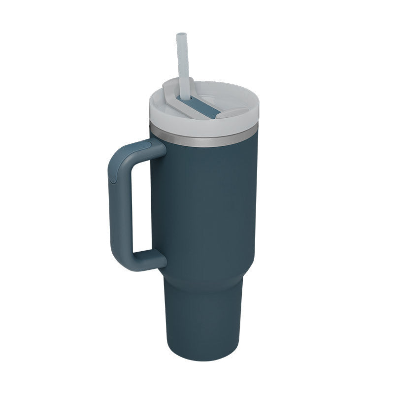 Ukrisp - Elegant Insulated Water Bottle with Handle and Straw