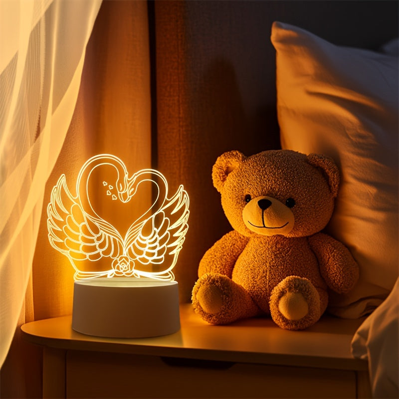 SwaneLume - 3D Swan LED USB Table Lamp