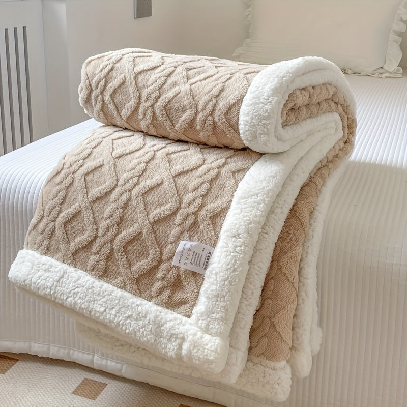 HearthWeave - Reversible Fleece Throw Blanket for Cozy Comfort