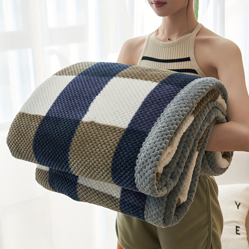 Cozy Plaid - Ultra Soft Milk Fleece Throw for Total Comfort