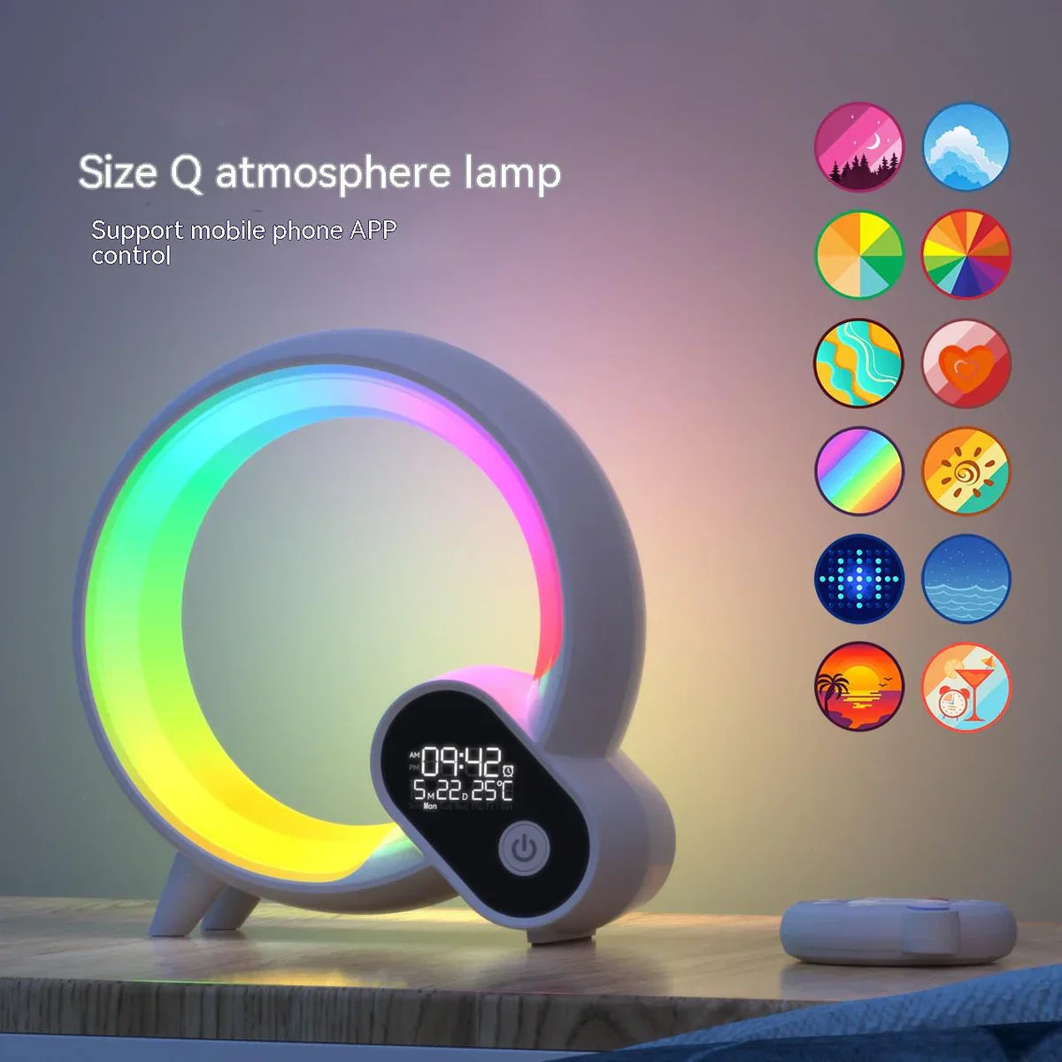 LioraGlow - Veilleuse Intelligente Couleurs et Son