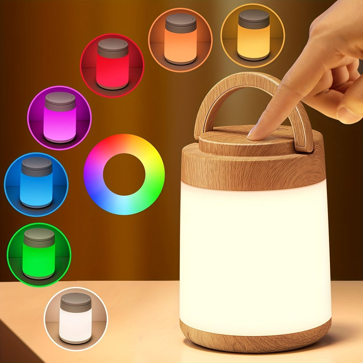 LumiTouch - Rechargeable Touch-Control RGB Night Light
