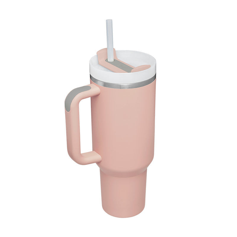 Ukrisp - Elegant Insulated Water Bottle with Handle and Straw