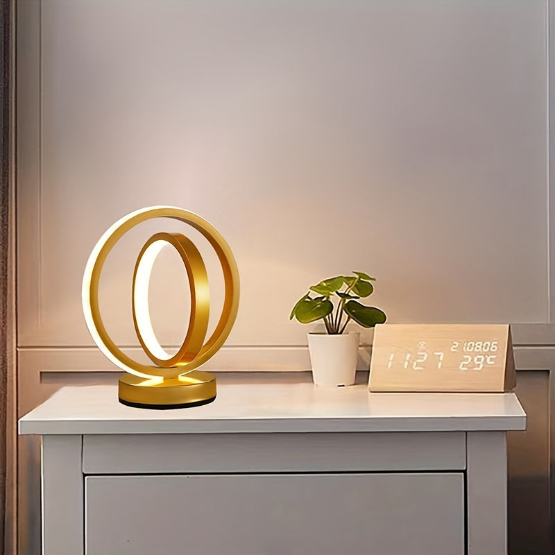 LumiSunset - Elegant Dimmable USB Table Lamp