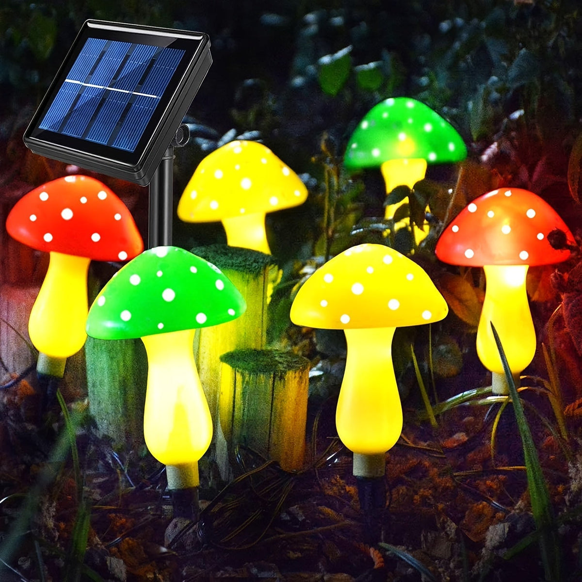 Arbogrove - Solar Mushroom Garden Lights with 8 Lighting Modes
