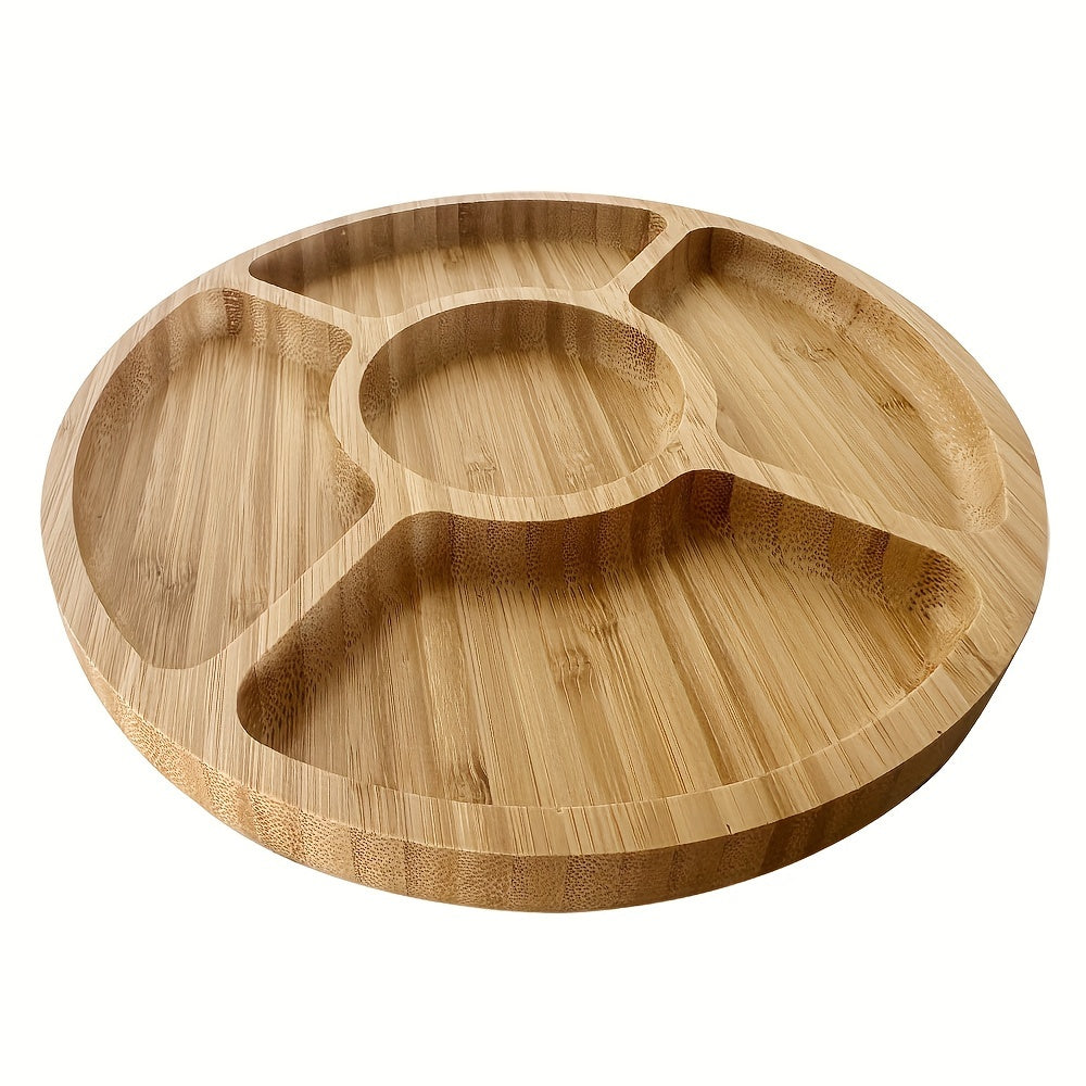 BambooServe - Round Bamboo Serving Board for the Kitchen