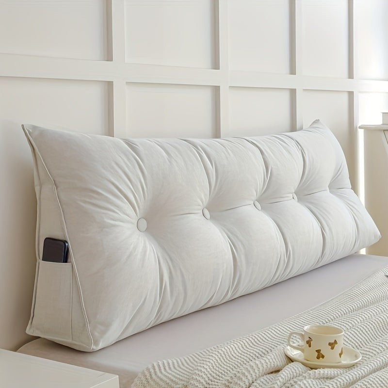 LuxeTriangle - Elegant Triangular Backrest Cushion for Ultimate Comfort